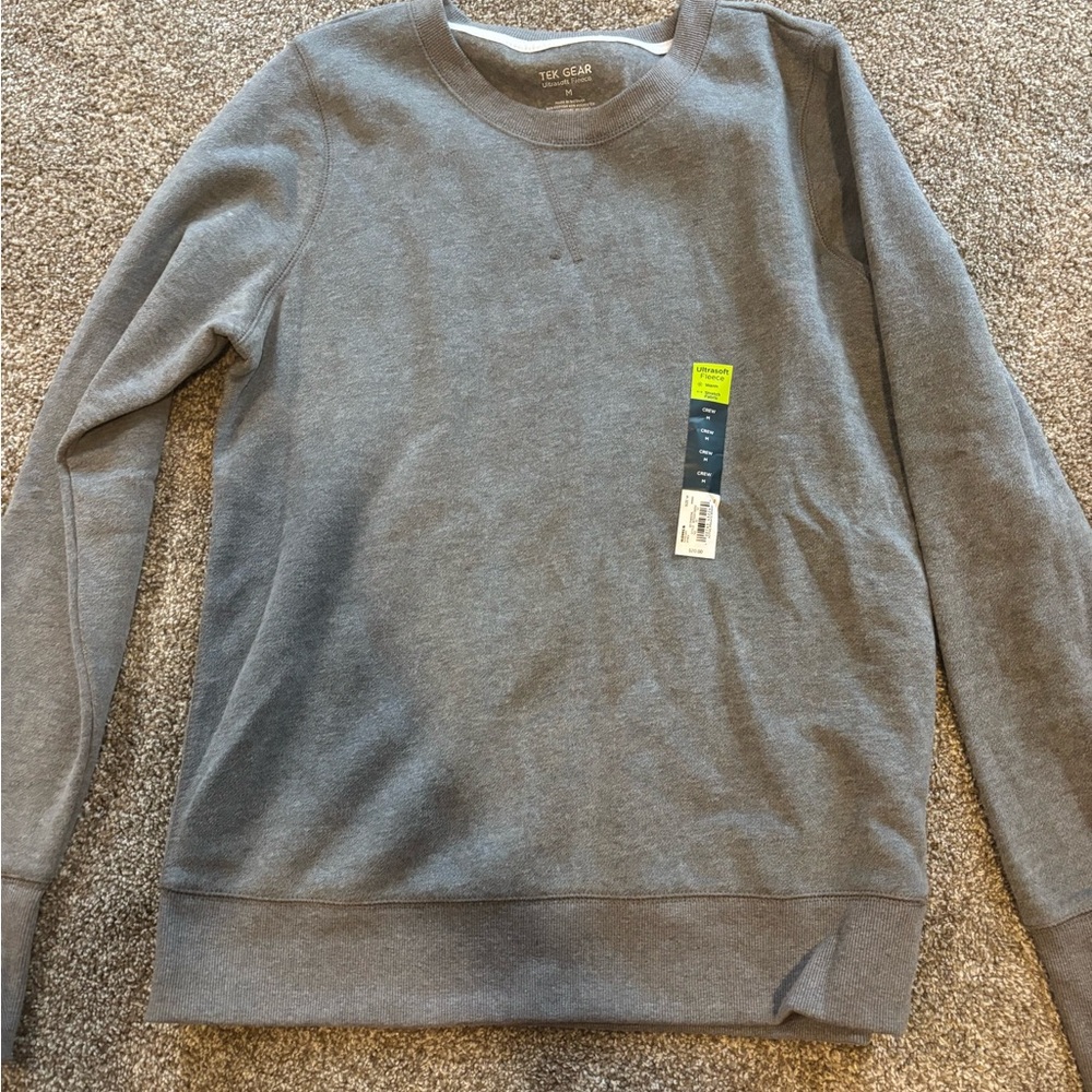 Men's Gray New Crew Neck Sweasthirt